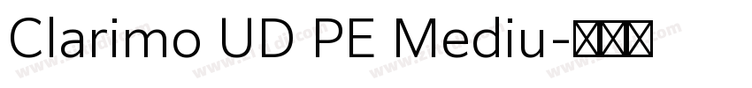 Clarimo UD PE Mediu字体转换